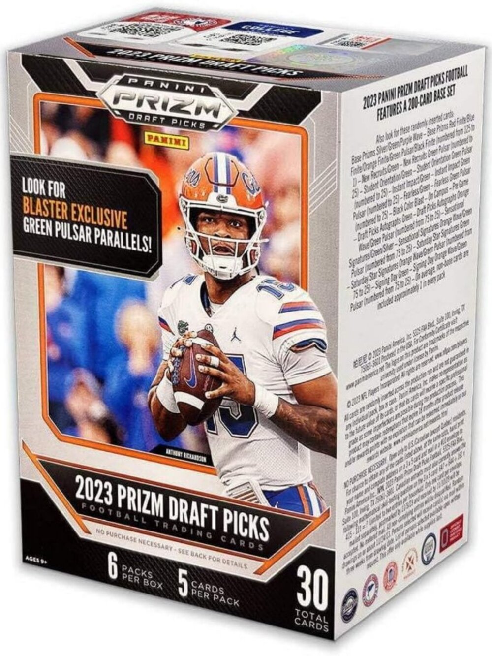 2023 Football Blaster Box - 6 Packs, 5 Cards Each, Factory Sealed, Collectible